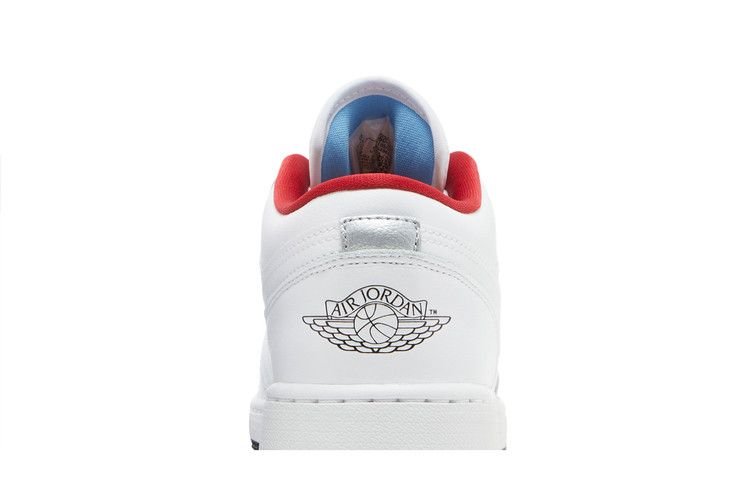 Jordan 1 Low White Gym Red Black (GS)