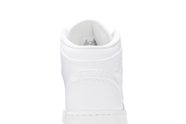 Jordan 1 Mid Triple White (2020) (GS)