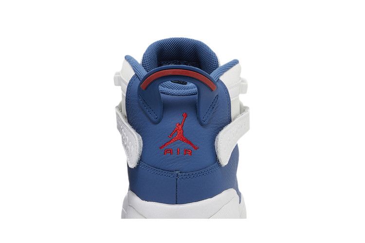 Jordan 6 Rings White University Red Light Steel Grey True Blue (GS)