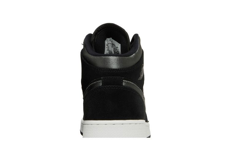Jordan 1 Mid White Black Grey (GS)