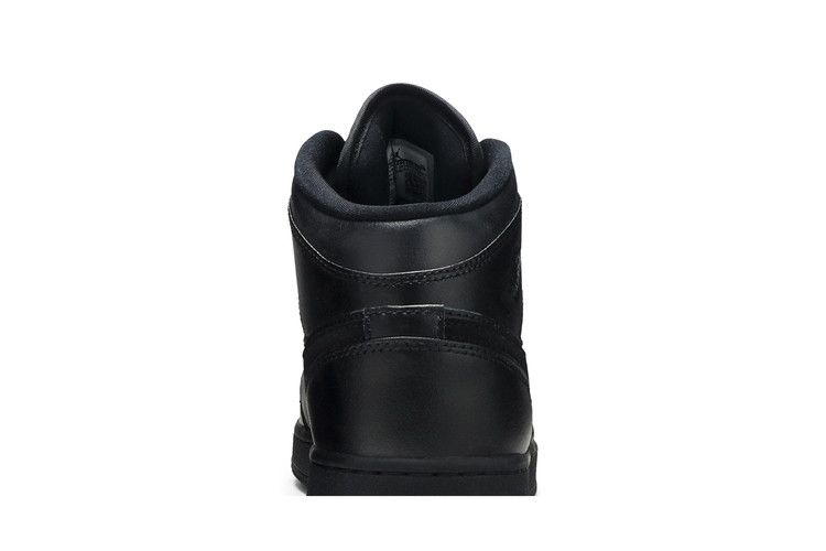 Jordan 1 Mid Deep Black Nubuck Swoosh (GS)