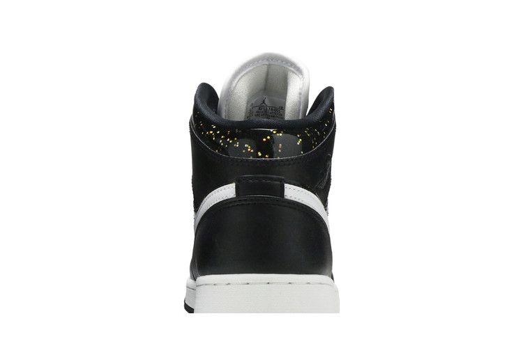 Jordan 1 Mid Black Speckle (GS)
