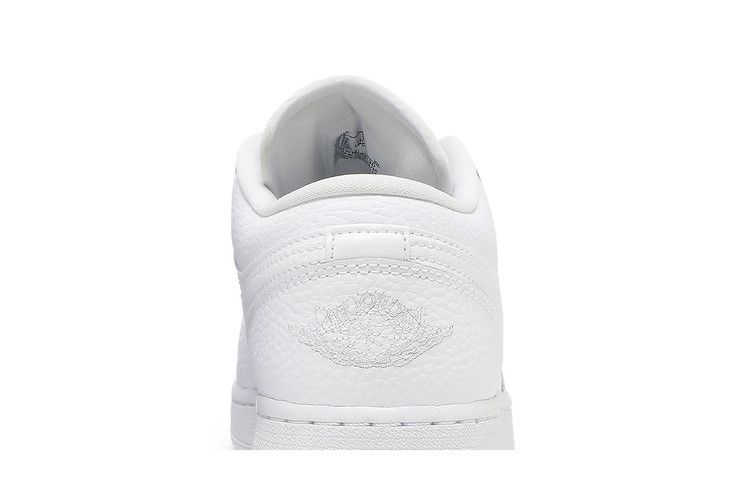 Jordan 1 Low Triple White Tumbled Leather (GS)