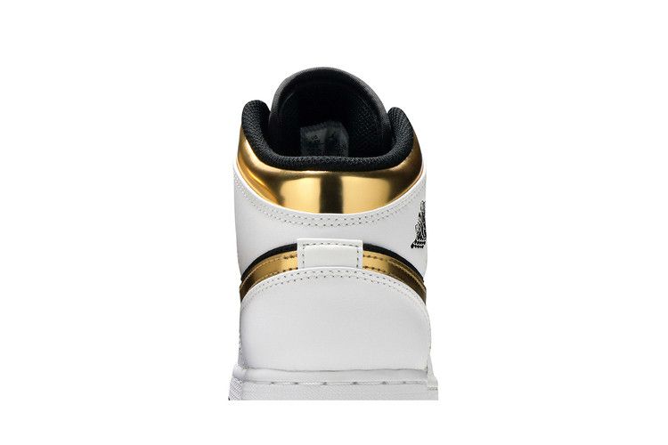 Jordan 1 Mid White Gold Black (GS)