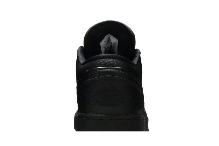 Jordan 1 Low Tumbled Leather Black (GS)
