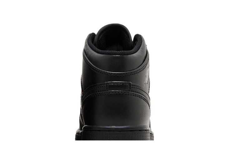 Jordan 1 Mid Triple Black (GS)