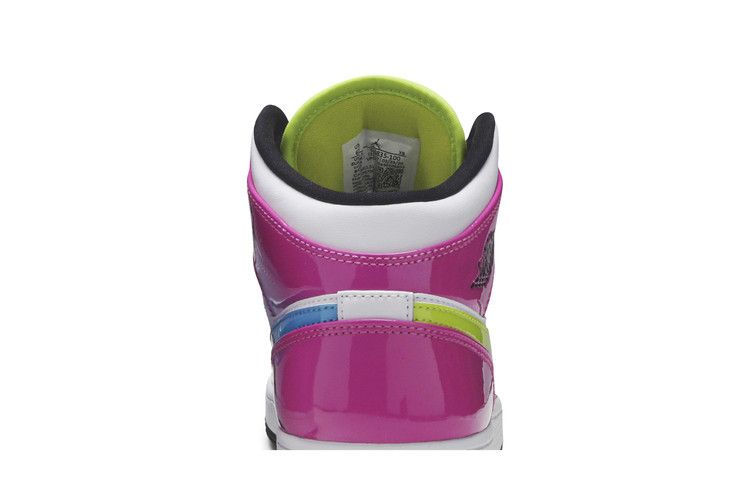 Jordan 1 Mid White Black Cyber Pink (GS)