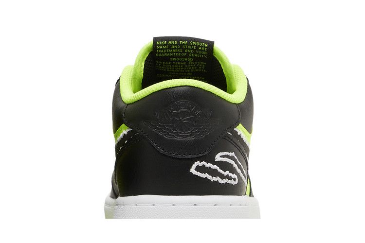 Jordan 1 Low SE Black Cat Volt (GS)