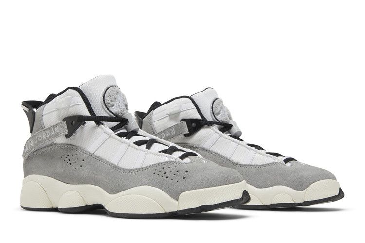 Jordan 6 Rings Light Smoke Grey Black Sail White (GS)