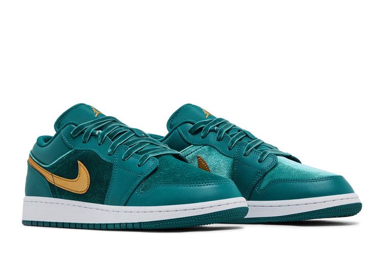 Jordan 1 Low SE Geode Teal Metallic Gold (GS)
