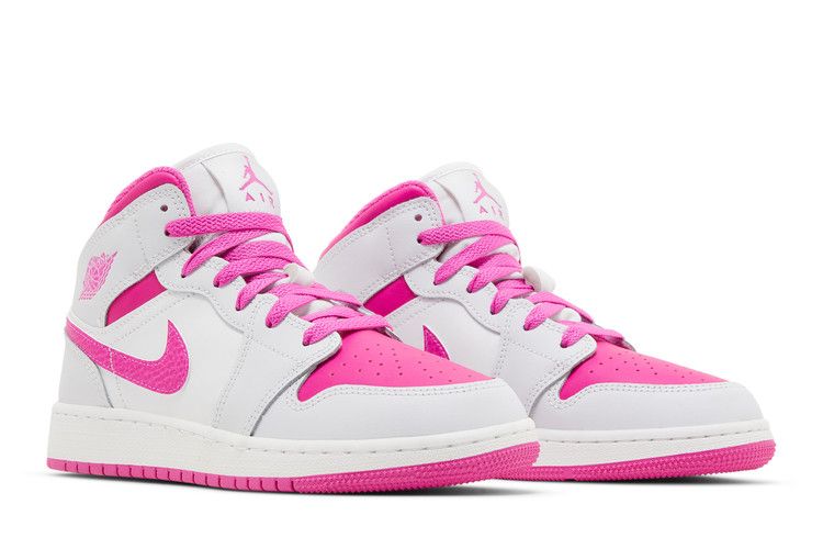 Jordan 1 Mid Fire Pink (GS)