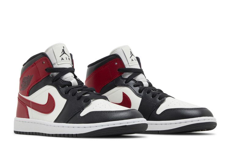 Jordan 1 Mid Gym Red Off Noir (Women's)