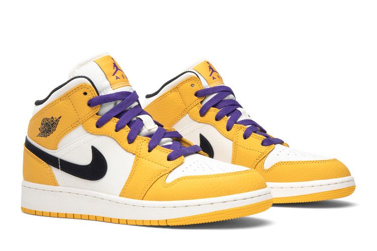 Jordan 1 Mid SE Lakers (GS)
