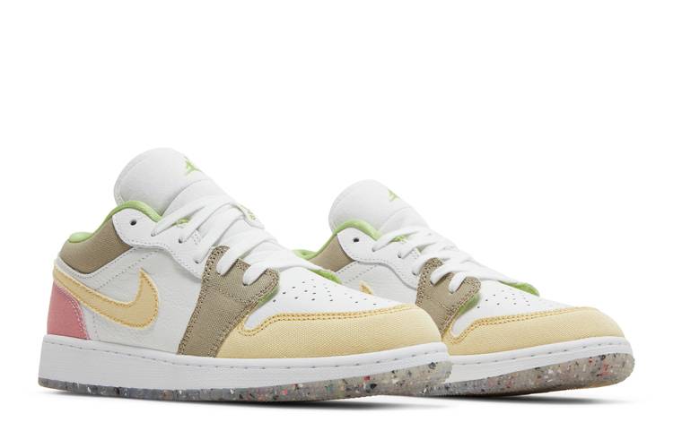 Jordan 1 Low Pastel Grind Vivid Green (GS)