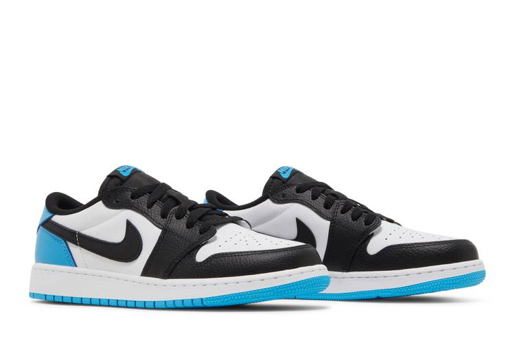 Jordan 1 Retro Low OG Black Dark Powder Blue (GS)