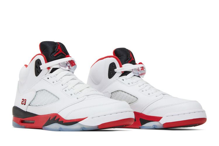 Jordan 5 Retro Fire Red Black Tongue (2013) (GS)