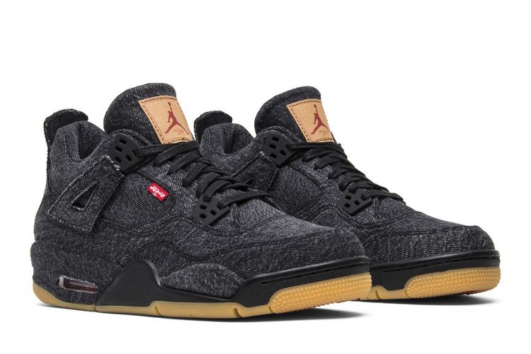 Jordan 4 Retro Levi's Black (GS) (Levi's Tag)