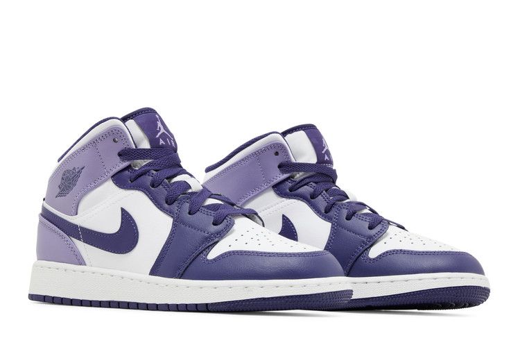 Jordan 1 Mid White Sky J Purple (GS)