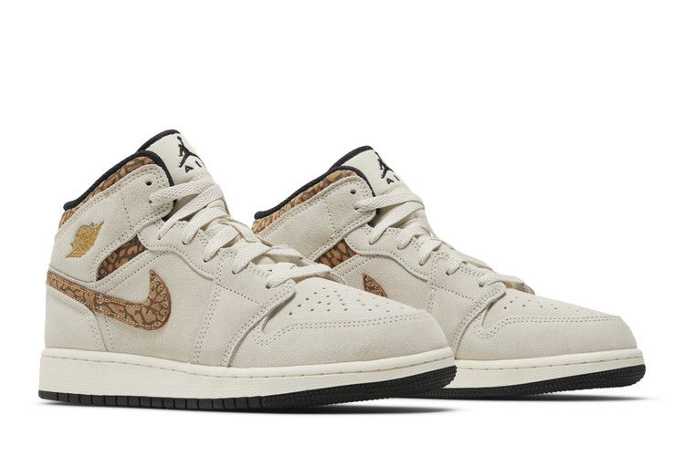 Jordan 1 Mid SE Brown Elephant (GS)