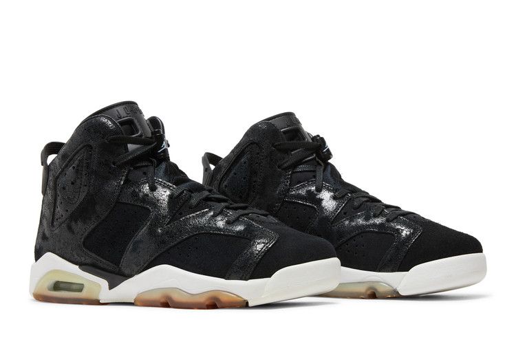 Jordan 6 Retro Heiress Black Suede (GS)