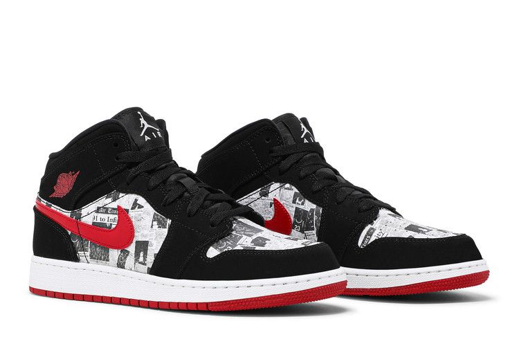Jordan 1 Mid Newspaper Air Times (GS)