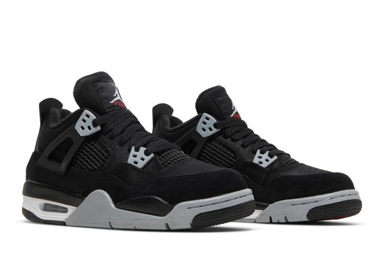 Jordan 4 Retro Black Canvas (GS)