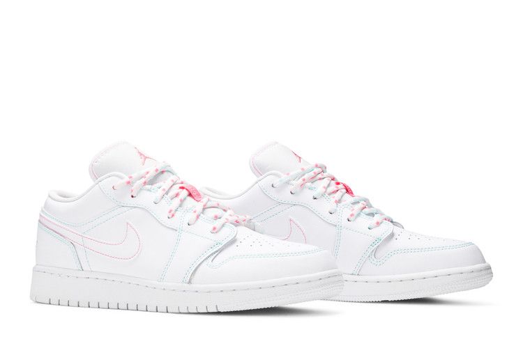 Jordan 1 Low White Green Pink (GS)