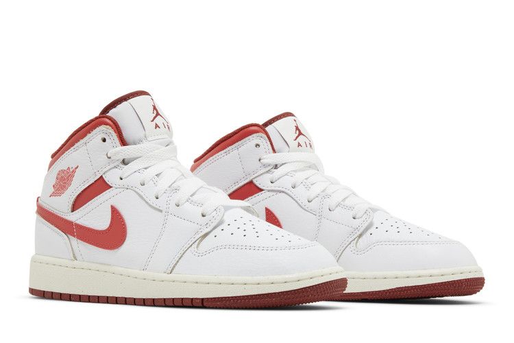 Jordan 1 Mid SE White Dune Red (GS)