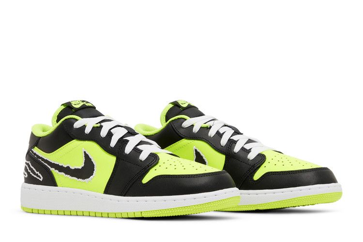 Jordan 1 Low SE Black Cat Volt (GS)