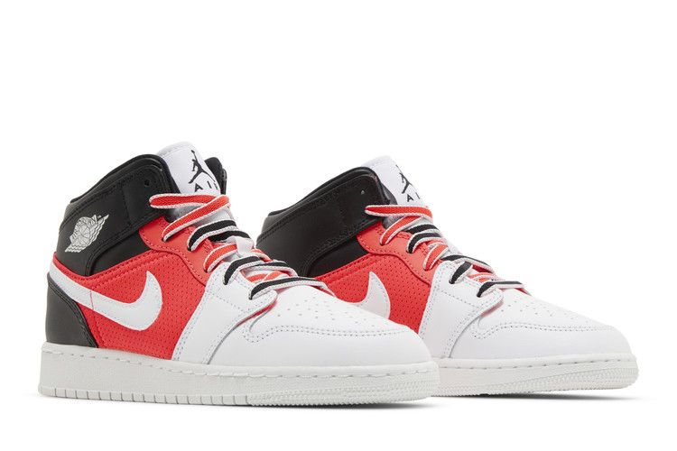Jordan 1 Mid SE White Black Infrared (GS)