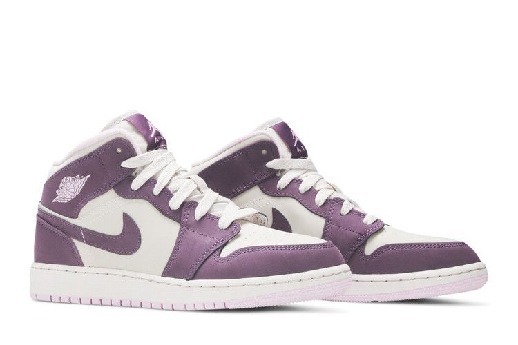 Jordan 1 Mid Pro Purple Desert Sand (GS)
