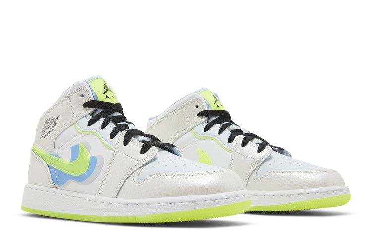 Jordan 1 Mid SE Warped Swoosh (GS)