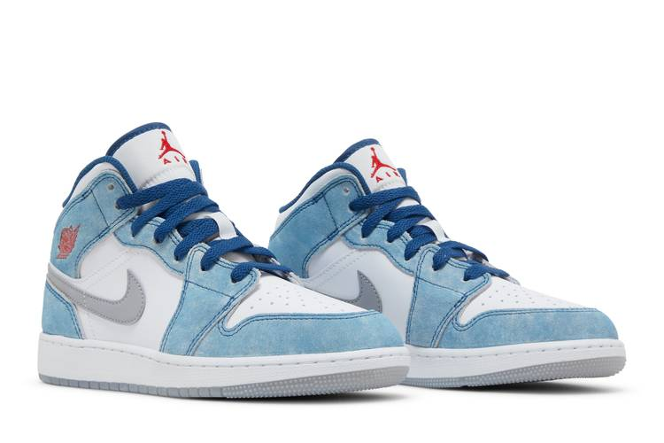 Jordan 1 Mid SE French Blue Light Steel (GS)