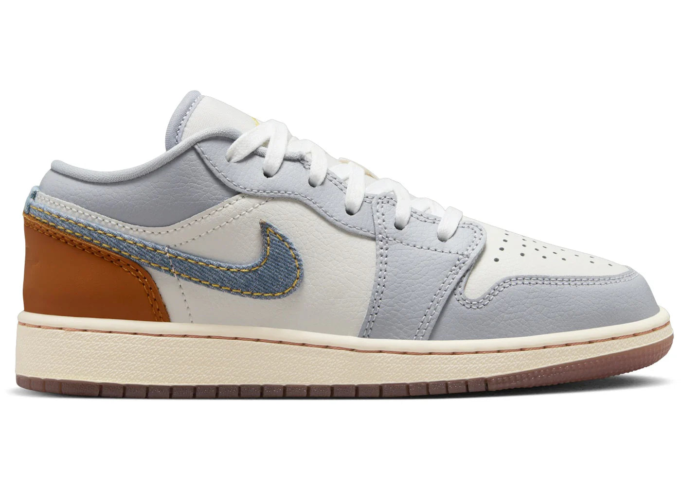 Jordan 1 Low SE Phantom Coconut Milk Amber Brown Light Armory Blue (GS)