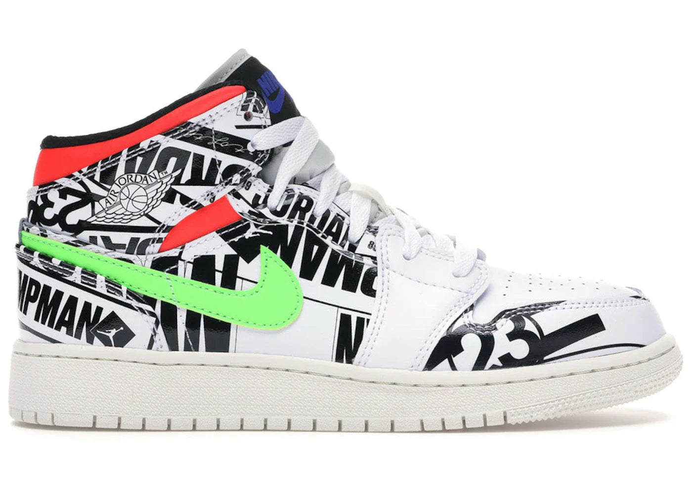 Jordan 1 Mid All Over Logos (GS)
