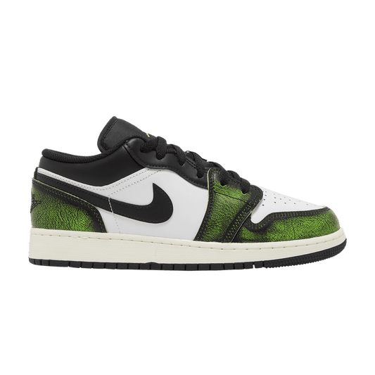 Jordan 1 Low Wear Away Electric Green (GS)