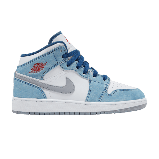 Jordan 1 Mid SE French Blue Light Steel (GS)