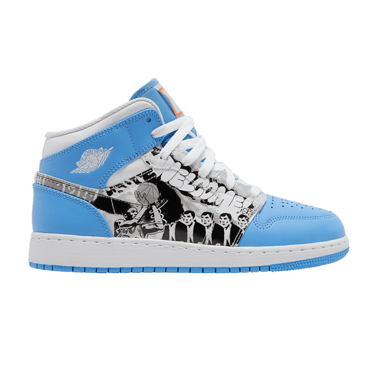 Jordan 1 Mid Sneaker School Game Winner (GS)