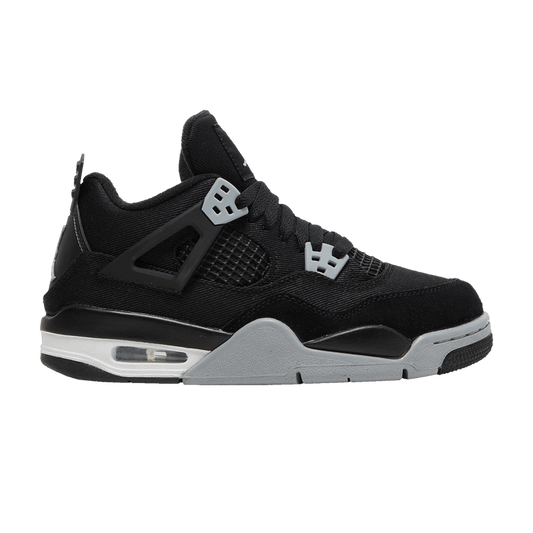 Jordan 4 Retro Black Canvas (GS)
