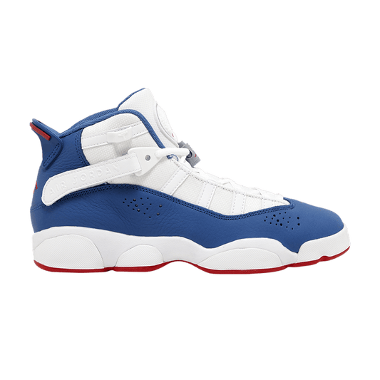 Jordan 6 Rings White University Red Light Steel Grey True Blue (GS)