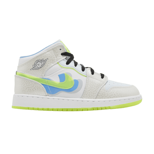 Jordan 1 Mid SE Warped Swoosh (GS)