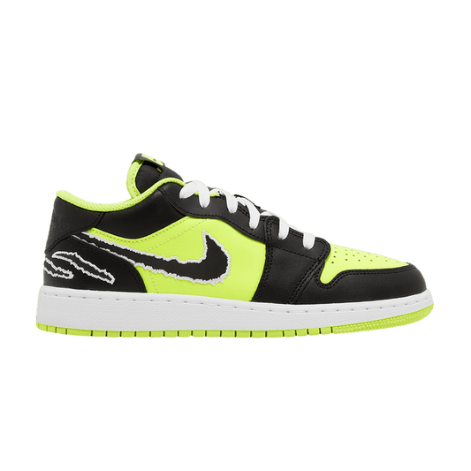 Jordan 1 Low SE Black Cat Volt (GS)