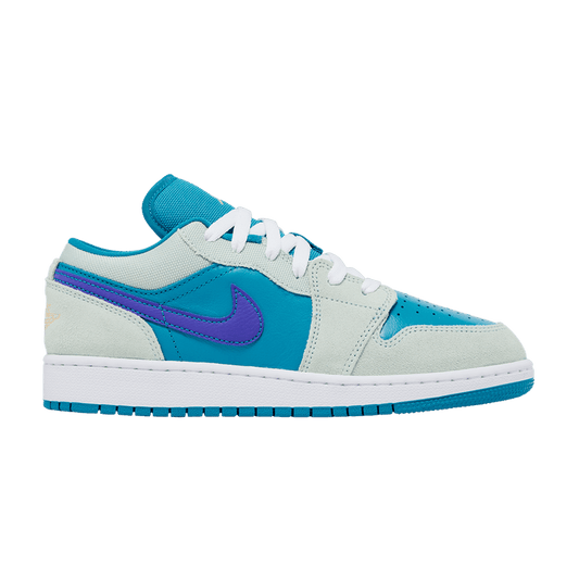 Jordan 1 Low SE Pistachio Frost Aquatone Psychic Purple Celestial Gold (GS)