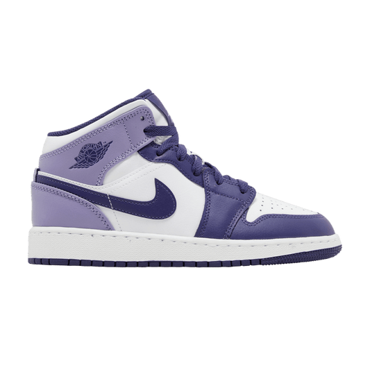 Jordan 1 Mid White Sky J Purple (GS)