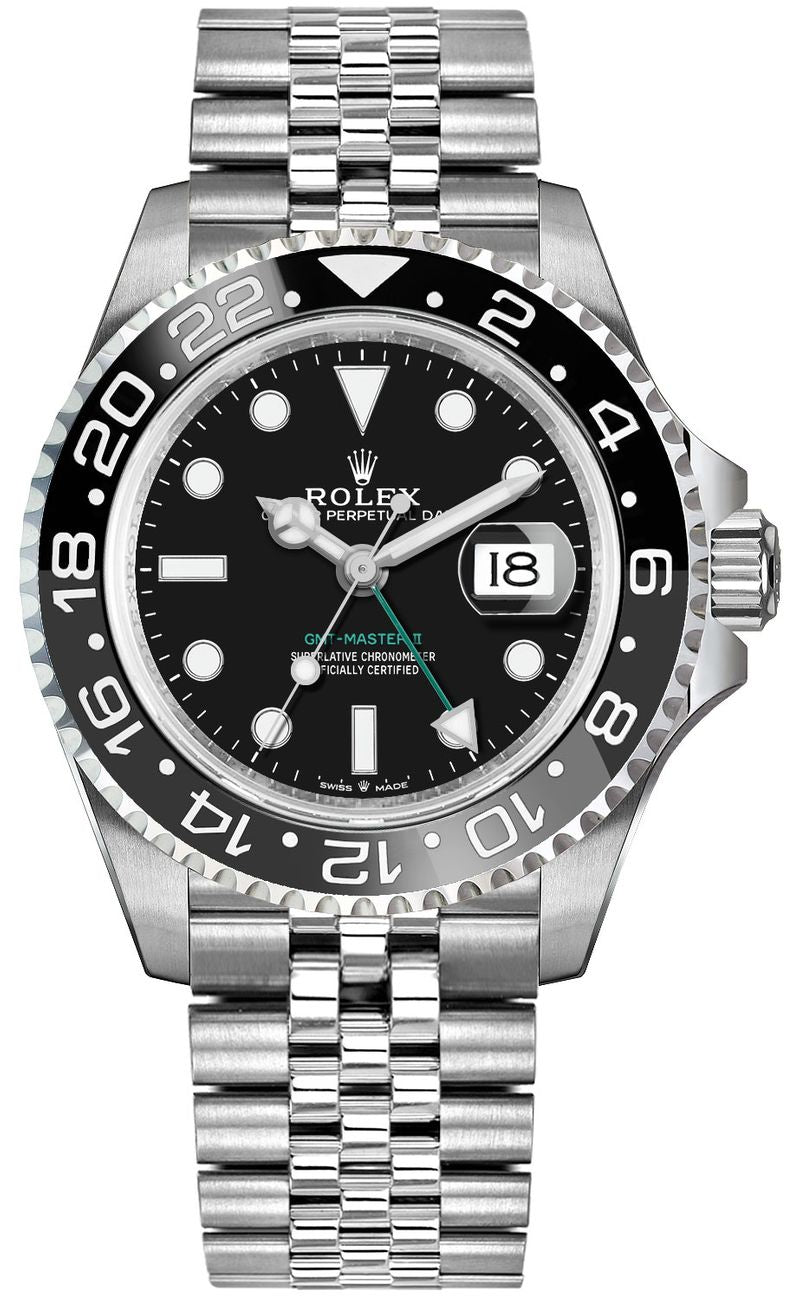Rolex GMT-Master II Steel Jubilee Bracelet Men's Watch 126710GRNR-0003