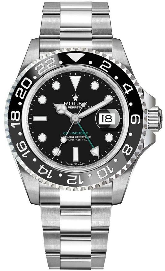 Rolex GMT-Master II Black & Grey Ceramic Bezel Men's Watch 126710GRNR-0004