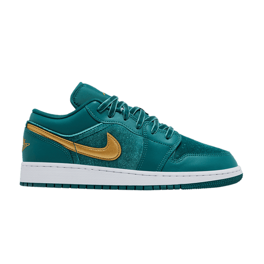 Jordan 1 Low SE Geode Teal Metallic Gold (GS)