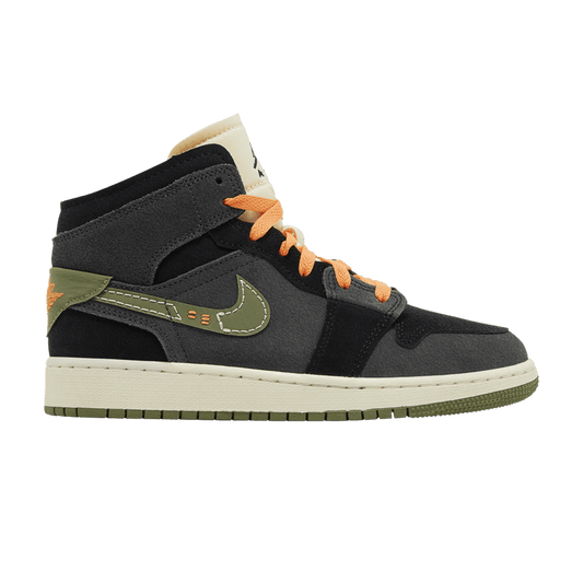 Jordan 1 Mid SE Craft Anthracite Light Olive (GS)