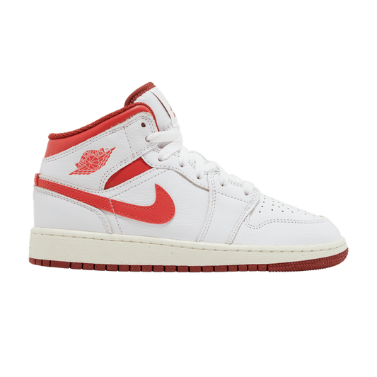 Jordan 1 Mid SE White Dune Red (GS)