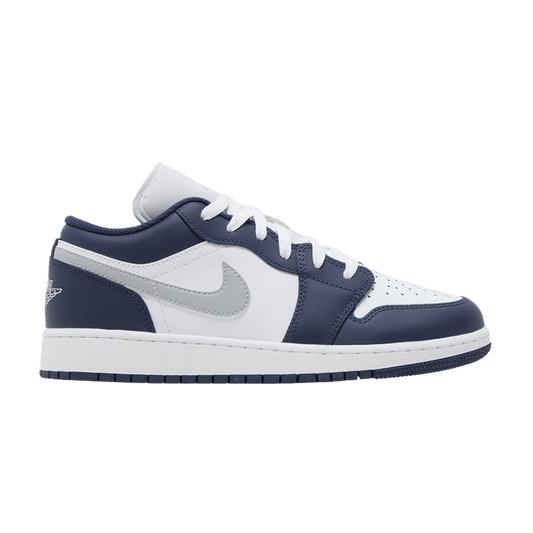 Jordan 1 Low Midnight Navy Wolf Grey (GS)